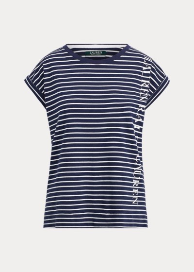 Women's Ralph Lauren Logo Cotton-Blend Sleep Shirt | 972503RJS